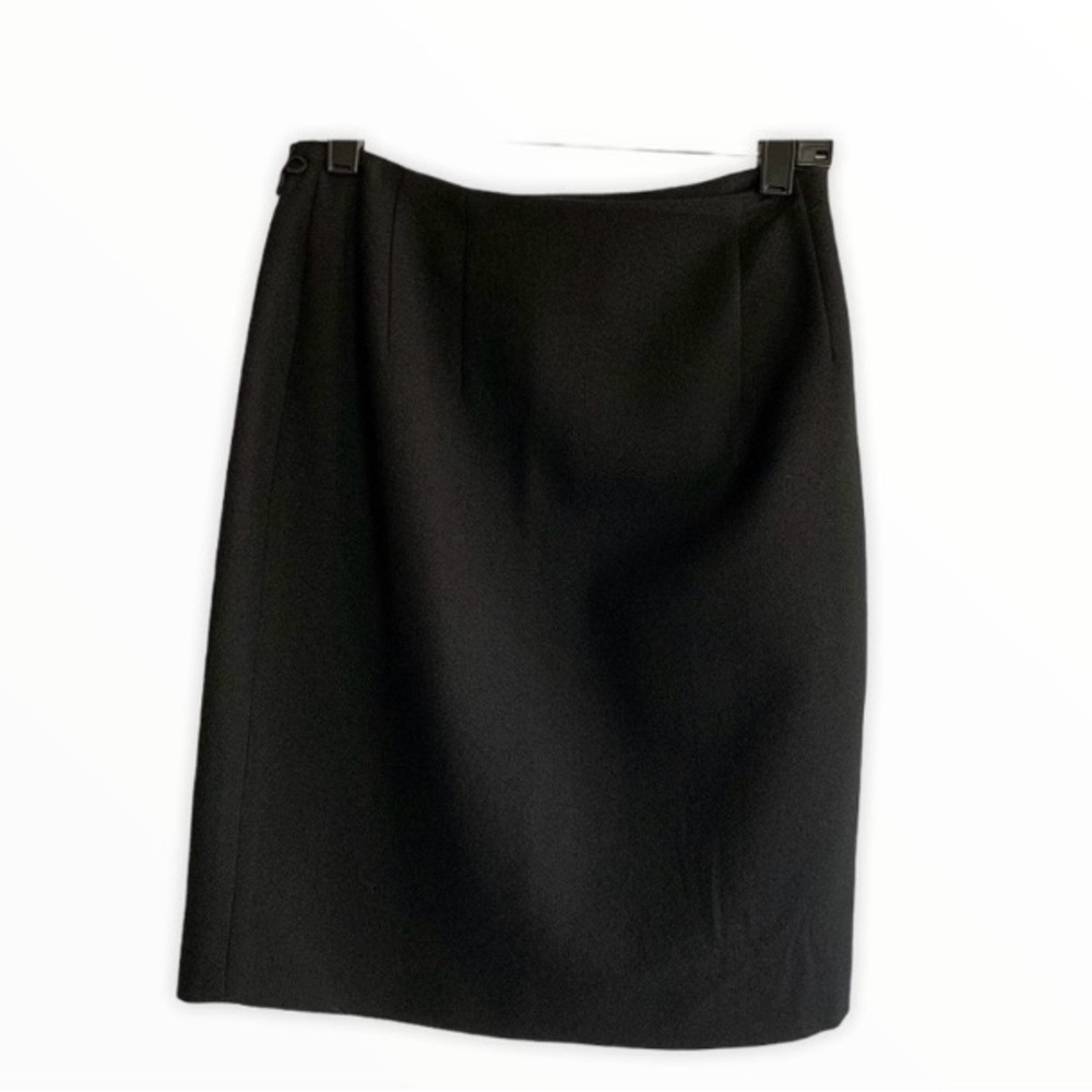 Jason Tynan & Co Black Wool Wrap Skirt Sz 6